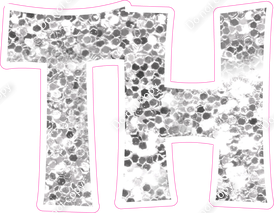 KG 18" Individuals - Light Silver Sparkle TH