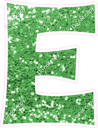 KG 18" Individuals - Lime Green Sparkle E