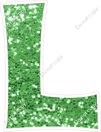 KG 18" Individuals - Lime Green Sparkle L