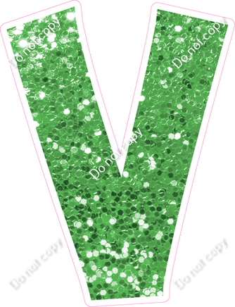 KG 18" Individuals - Lime Green Sparkle V