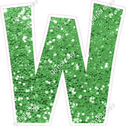 KG 18" Individuals - Lime Green Sparkle W