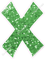 KG 18" Individuals - Lime Green Sparkle X