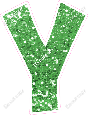 KG 18" Individuals - Lime Green Sparkle Y