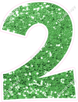 KG 18" Individuals - Lime Green Sparkle 2