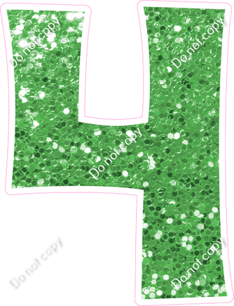 KG 18" Individuals - Lime Green Sparkle 4