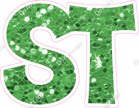 KG 18" Individuals - Lime Green Sparkle ST