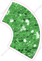 KG 18" Individuals - Lime Green Sparkle Apostrophe