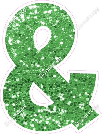 KG 18" Individuals - Lime Green Sparkle &