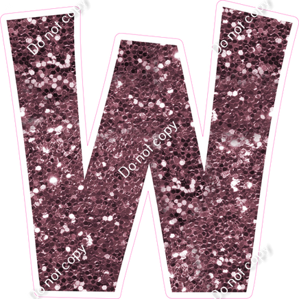 KG 18" Individuals - Mauve Sparkle W