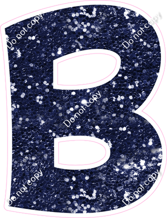 KG 18" Individuals - Navy Blue Sparkle B