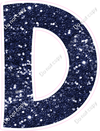 KG 18" Individuals - Navy Blue Sparkle D