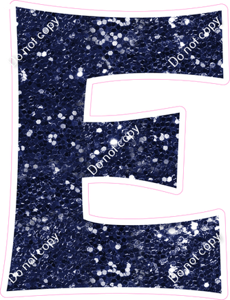 KG 18" Individuals - Navy Blue Sparkle E