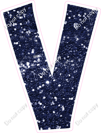 KG 18" Individuals - Navy Blue Sparkle V
