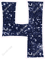 KG 18" Individuals - Navy Blue Sparkle 4