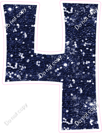 KG 18" Individuals - Navy Blue Sparkle 4