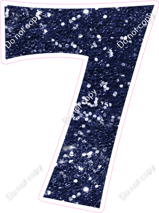 KG 18" Individuals - Navy Blue Sparkle 7