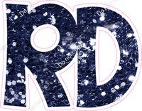 KG 18" Individuals - Navy Blue Sparkle RD