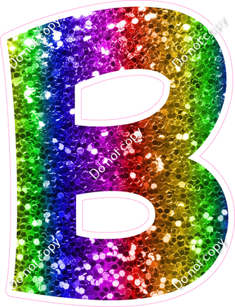 KG 18" Individuals - Rainbow Sparkle B