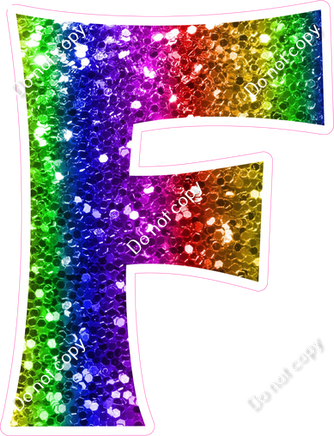 KG 18" Individuals - Rainbow Sparkle F