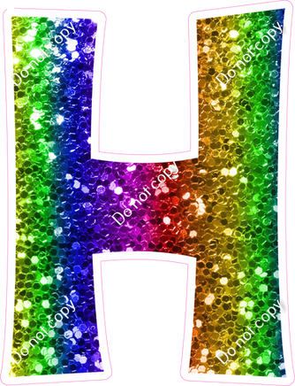 KG 18" Individuals - Rainbow Sparkle H