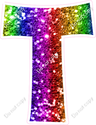 KG 18" Individuals - Rainbow Sparkle T