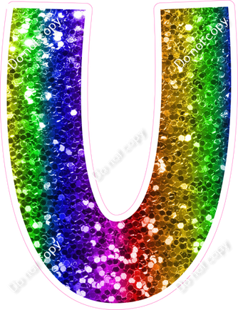 KG 18" Individuals - Rainbow Sparkle U