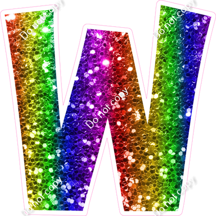 KG 18" Individuals - Rainbow Sparkle W