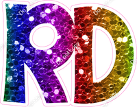 KG 18" Individuals - Rainbow Sparkle RD