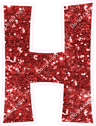 KG 18" Individuals - Red Sparkle H