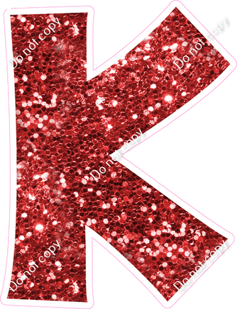 KG 18" Individuals - Red Sparkle K