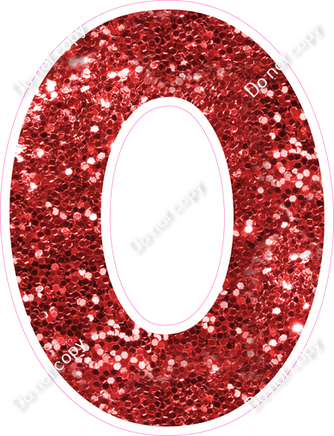 KG 18" Individuals - Red Sparkle O