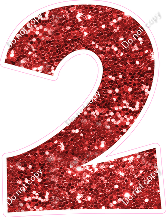 KG 18" Individuals - Red Sparkle 2