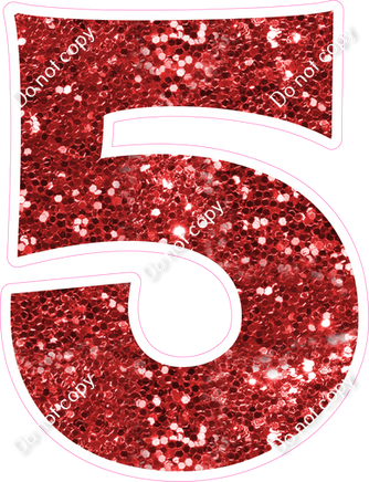 KG 18" Individuals - Red Sparkle 5