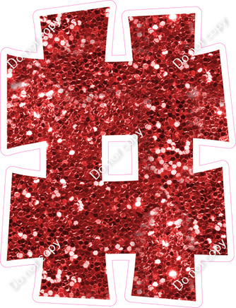 KG 18" Individuals - Red Sparkle #