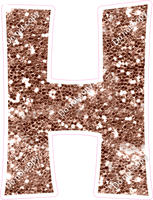 KG 18" Individuals - Rose Gold Sparkle H