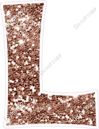 KG 18" Individuals - Rose Gold Sparkle L