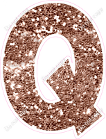 KG 18" Individuals - Rose Gold Sparkle Q