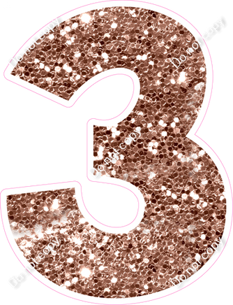 KG 18" Individuals - Rose Gold Sparkle 3