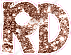 KG 18" Individuals - Rose Gold Sparkle RD