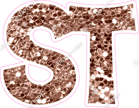 KG 18" Individuals - Rose Gold Sparkle ST