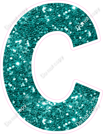 KG 18" Individuals - Teal Sparkle C