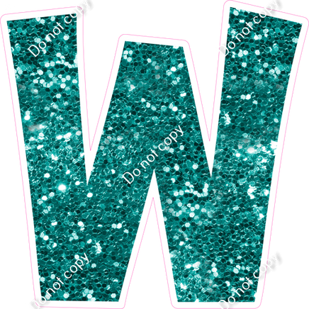 KG 18" Individuals - Teal Sparkle W