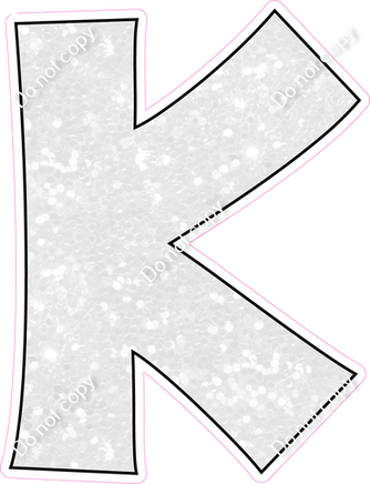 KG 18" Individuals - White Sparkle K