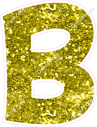 KG 18" Individuals - Yellow Sparkle B