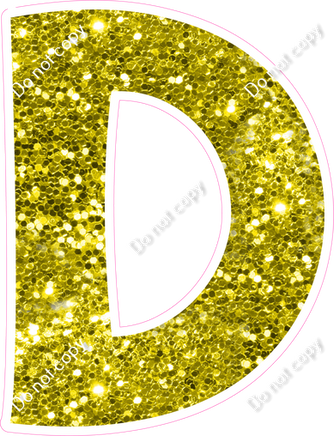 KG 18" Individuals - Yellow Sparkle D