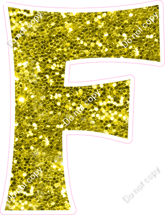 KG 18" Individuals - Yellow Sparkle F