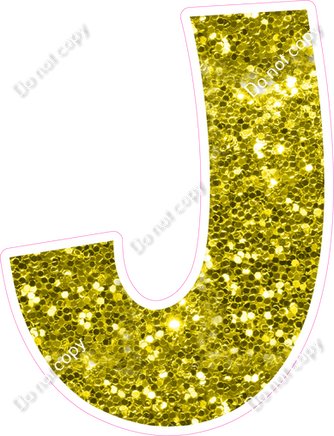 KG 18" Individuals - Yellow Sparkle J