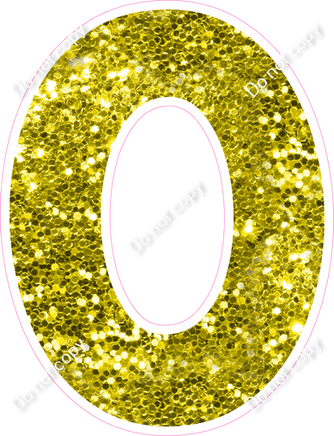 KG 18" Individuals - Yellow Sparkle O