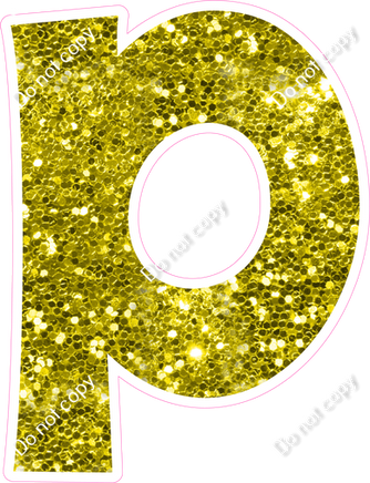 KG 18" Individuals - Yellow Sparkle P