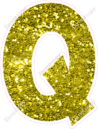 KG 18" Individuals - Yellow Sparkle Q